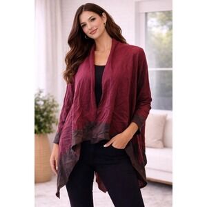 Amanda Blu- Chic Burgundy Women's Cardigan Size‎ One Size